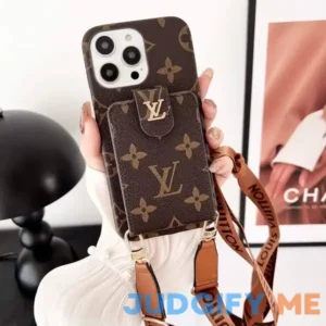 Louis Vuitton Monogram iPhone Case with Wrist Strap and Pouch | Luxury and Functionality