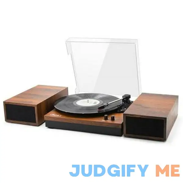 Lp&no.1 Bluetooth Vinyl Retro Record Player with External Speakers