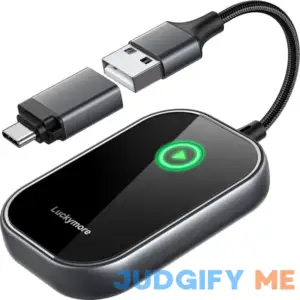 Luckymore Wireless Carplay Adapter Converts Wired to Wireless Carplay Dongle for Wireless Control Plug & Play Carplay Fit for Cars from 2017