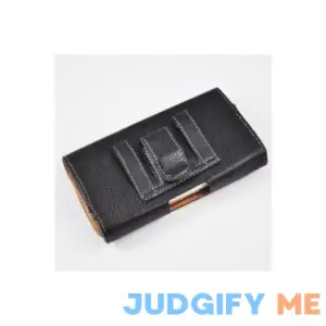 Luxmo Horizontal Leatherette Pouch Case With Belt Clip And Loops/magnetic Closure For Samsung Galaxy Note I717/i9220/Note 2