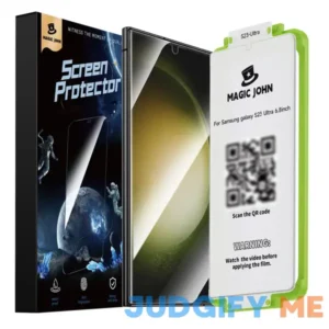 MAGIC JOHN 2 Pack Screen Protector for Samsung Galaxy S23 Ultra