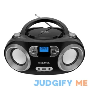 MEGATEK Portable CD Player Boombox with FM Radio