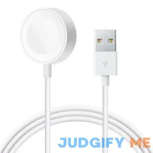 MMOBIEL Magnetic Smart Watch Fast Charger and Charging Cable Compatible with Apple Watch Series 8/7/SE/6/5/4/3/2/1-1M Cable