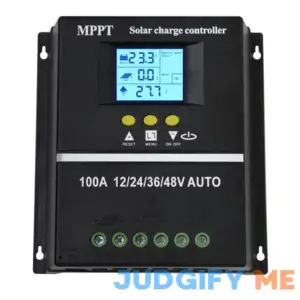 MPPT Solar Charge Controller 12V 24V 36V 48V LCD Display Battery Intelligent Regulator Max 100V Input Dual USB for Lead-Acid/Lithium