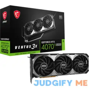 MSI GeForce RTX 4070 Ti SUPER 16G Ventus OC Graphics Card G407TS16V