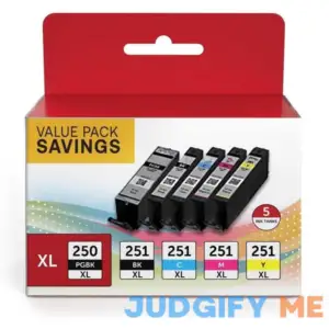 MX920 MX922 Ink Cartridges PGI-250/ CLI-251 5 Color Value Pack Compatible for canon 250 and 251 ink cartridges canon 250xl 251xl Compatible with