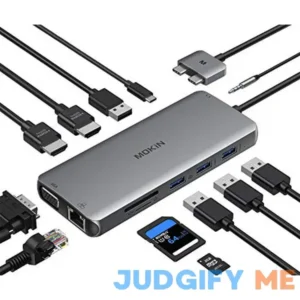 MacBook Pro Docking Station Dual Monitor HDMI Adapter 12 in 1 USB C Adapters for MacBook Pro Air Mac HDMI Dock Dongle Dual USB C to Dual HDMI