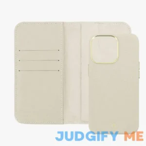 Macarooon iPhone 14 Pro MagSafe Leather Flip Cover with Leather Case