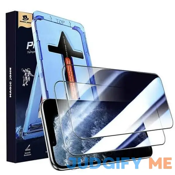 Magic John 2 Pack Privacy Screen Protector for iPhone 11 Pro/X/XS 5.8in Tempered Glass Ease of Use Magic John 2 Pack Privacy Screen Protector for iPhone 11 Pro/X/XS 5.8in Tempered Glass Ease of Use
