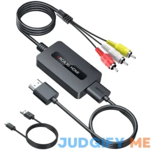 Male RCA to HDMI Cable Converter with HDMI and RCA Cables CVBS Composite AV to HDMI Converter