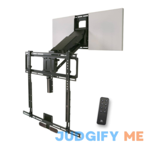 MantelMount MM815 Motorized Remote Control Pull Down TV Mount with Automated Swivel
