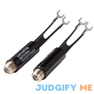 Matching Transformer Ancable 2-Pack Nickel Plated 75 Ohm to 300 Ohm Adapter