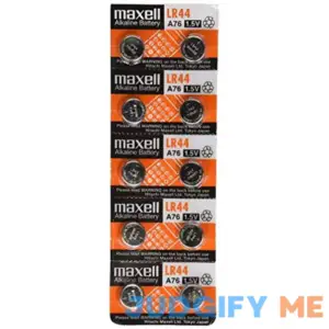 Maxell LR440-10PK LR44 Batteries (Pack of 10)