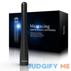 Maxracing Short Aluminum Truck Antenna Compatible with 2007-2024 Chevy Silverado 1500