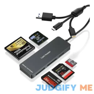 Memory Stick pro Duo Adapter 6-in-1 Aluminum SD/TF/CF/MS/XD/M2 Card Reader Adapter for PC/Android/Lightning Device