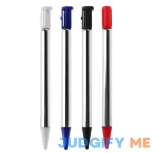 Metal Short Adjustable Styluses Pens for Nintendo 3DS DS Extendable Stylus Touch Pen Replacement (Metal Black)
