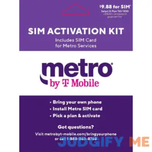 Metro by T-Mobile Bring Your Own Sim Device Sim Kit