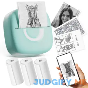 Mini Printer Sticker Thermal Printer With 3 Rolls Paper Bluetooth Portable Phone Printer