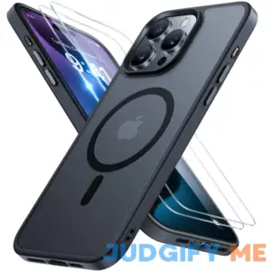 Miracase Magnetic Series for iPhone 15 Pro Max Case [Compatible with MagSafe] [with 2X Screen Protectors] Military-Grade Protection