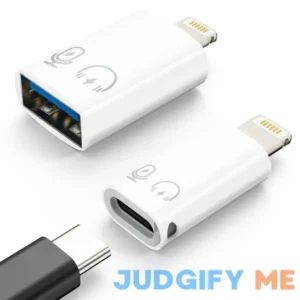 MoKo USB C Female to Lightning Male Adapter Lightning Male to USB-a Female OTG Adapter Connector for iPhone 14/13/12/11 Pro Max/iPad/iPod/AirPods