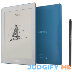 Mobiscribe Wave Black & White 7.8" 64gb Waterproof E-book Reader for Reading