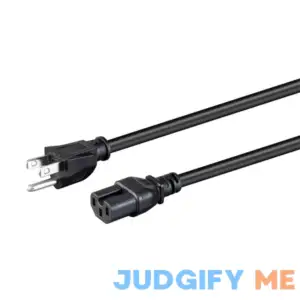 Monoprice Heavy Duty Power Cord NEMA 5-15P to IEC 60320 C15