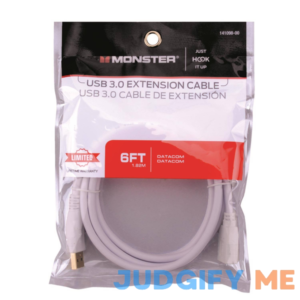 Monster Just Hook It Up 6 ft L USB Cable Extensions
