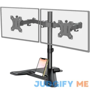 Mount Pro Height-Adjustable Dual Monitor Arm For 13"-27" Monitors