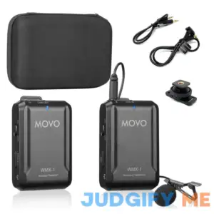 Movo WMX-1 2.4GHz Wireless Lavalier Microphone System Compatible with DSLR Cameras