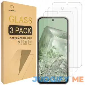 Mr.Shield [3-Pack] Screen Protector For Google Pixel 8a [Tempered Glass] [Japan Glass with 9H Hardness] Screen Protector