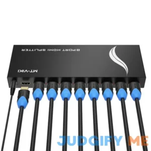 Mt-viki 4k 1x8 Hdmi Splitter 1 in 8 Out 8 Port Powered Hdmi Splitter Multi Monitor Outputs 3d 4kx2k@30hz for Projector