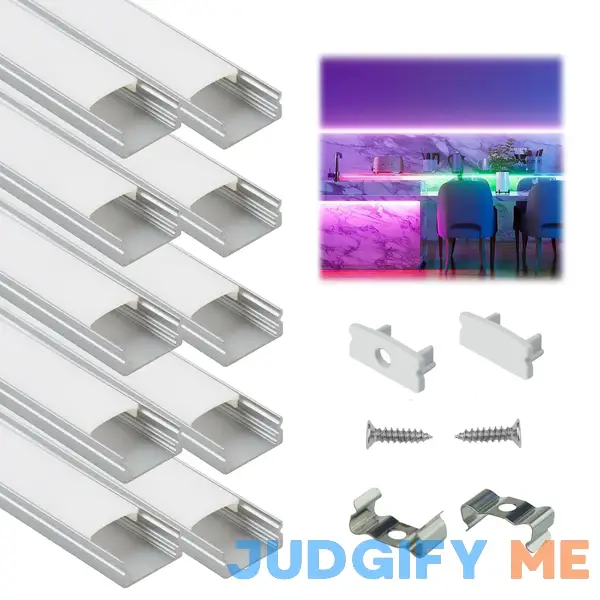 Muzata 10pack 3.3FT/1M LED Channel System with Milky White Cover Lens Muzata 10pack 3.3FT/1M LED Channel System with Milky White Cover Lens