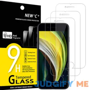 NEW'C [3 Pack Designed ForiPhone SE 2022. iPhone SE 2020 Screen Protector Tempered Glass