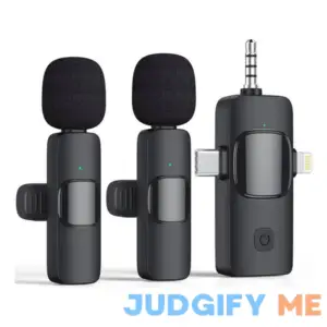 NICHOM 3 in 1 Wireless Microphone for iPhone iPad Android Camera