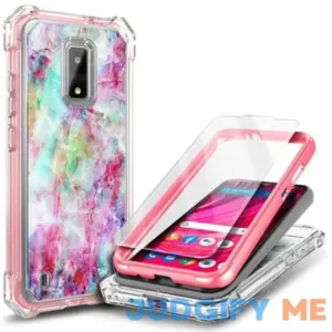 Nagebee Compatible for BLU View 4 / View 2 Case w/ Tempered Glass Screen Protector