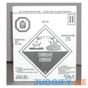 Napa Batteries Battery Acid 1 Quart Us