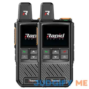 Nationwide Long Range PTT Walkie Talkie 4-Pack Unlimited Range