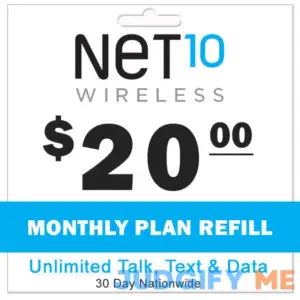 Net10 Wireless Monthly Plan Refill $20 by PrePaid Phone Zone
