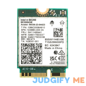 New Wi-Fi 7 Bluetooth 5.4 Intel BE200 Wifi Card BE200NGW 2.4/5/ 6 GHz 5.8 Gbps for Windows 11 PC Laptop