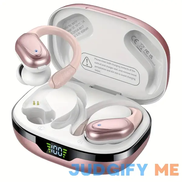 New Wireless Earbuds With Earhooks For Gym Running New Wireless Earbuds With Earhooks For Gym Running