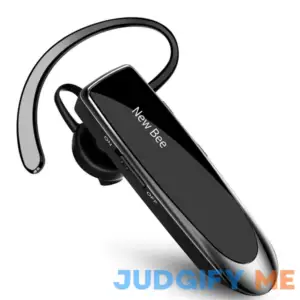 New bee Bluetooth Earpiece V5.0 Wireless Handsfree Headset 24 Hrs Driving Headset 60 Days Standby Time with Noise Cancelling Mic
