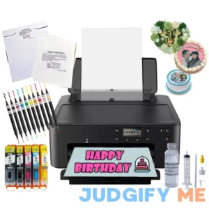 Newest Topper Cake Image Printer Set- Ink cartridge & 25 Sugar Frosting Sheets