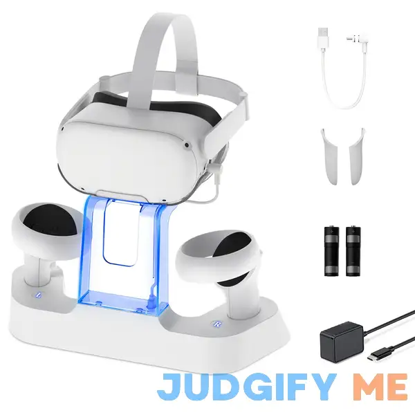 NexiGo Enhanced Charging Dock with LED Light for Oculus/Meta Quest 2 NexiGo Enhanced Charging Dock with LED Light for Oculus/Meta Quest 2