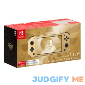 Nintendo Switch Lite Hyrule Edition with Bonus Nintendo Switch Online + Expansion Pack