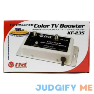 Nippon America 36 DB Cable Antenna Color TV Booster Signal Amplifier VHF UHF FM HDTV