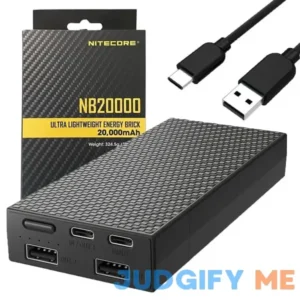 Nitecore NB20000 QC USB & USB-C 4 Port 20000mAh Power Bank
