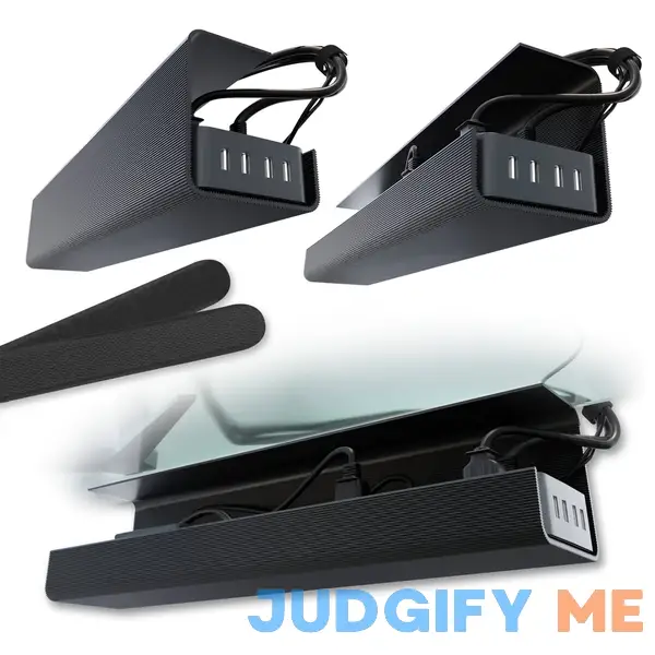 No-Screw Under Desk Cable Management Tray Self-Adhesive Installation No-Screw Under Desk Cable Management Tray Self-Adhesive Installation