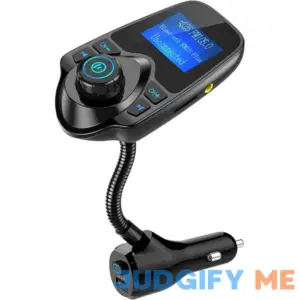 Nulaxy Bluetooth Car FM Transmitter Adapter Wireless Car Kit Card 1.44 Display