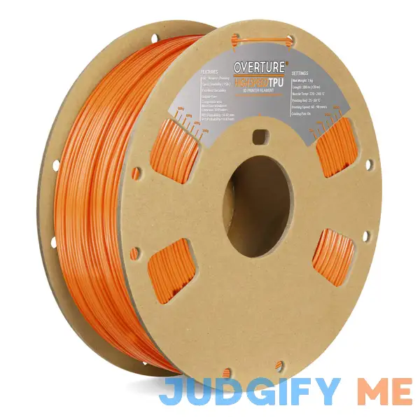 OVERTURE TPU Filament 1.75mm Flexible TPU Roll 95A Soft 3D Printer Filament OVERTURE TPU Filament 1.75mm Flexible TPU Roll 95A Soft 3D Printer Filament