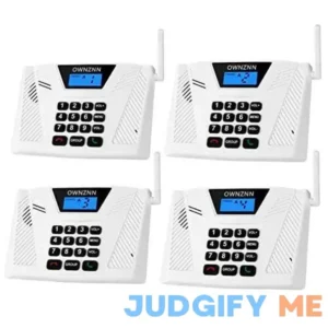 OWNZNN Intercoms Wireless for Home Hand Free 4921 Feet Range Intercom Real Time